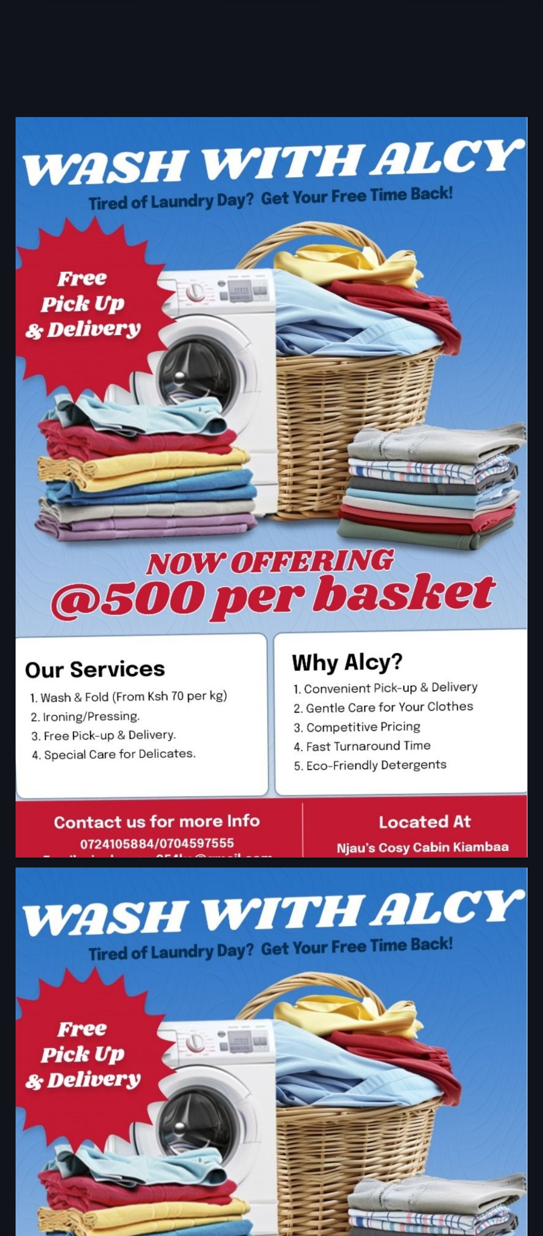 Alcy Laundry - Cleaner/Laundry